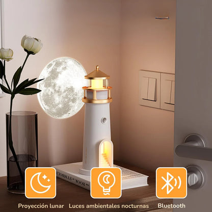 Reproductor Bluetooth Faro Lámpara de la Luna