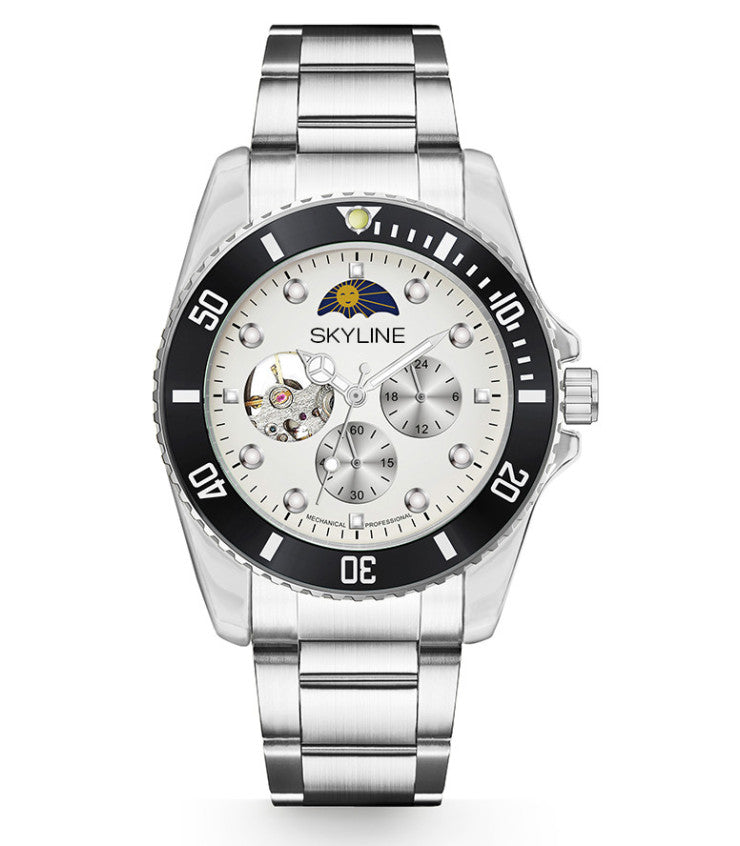 Reloj mecánico fase lunar