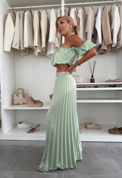 Conjunto Plisado de Dos Piezas Malena